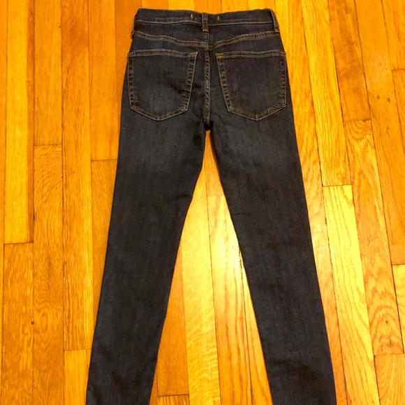 Free People Dark Blue Ripped Skinny Jeans - Picture 5 of 11